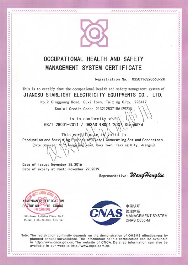 職業(yè)健康安全管理體系認證